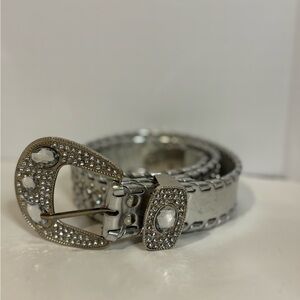 Elegant Silver Rhinestone Diamonds Belt cowgirl